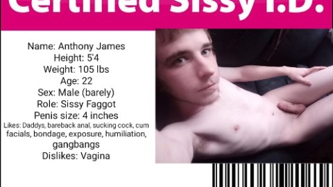 Anthony James. 100% Faggot